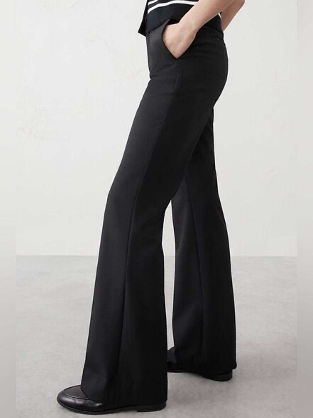 Banana Republic Sculpted Stretch Black Pants